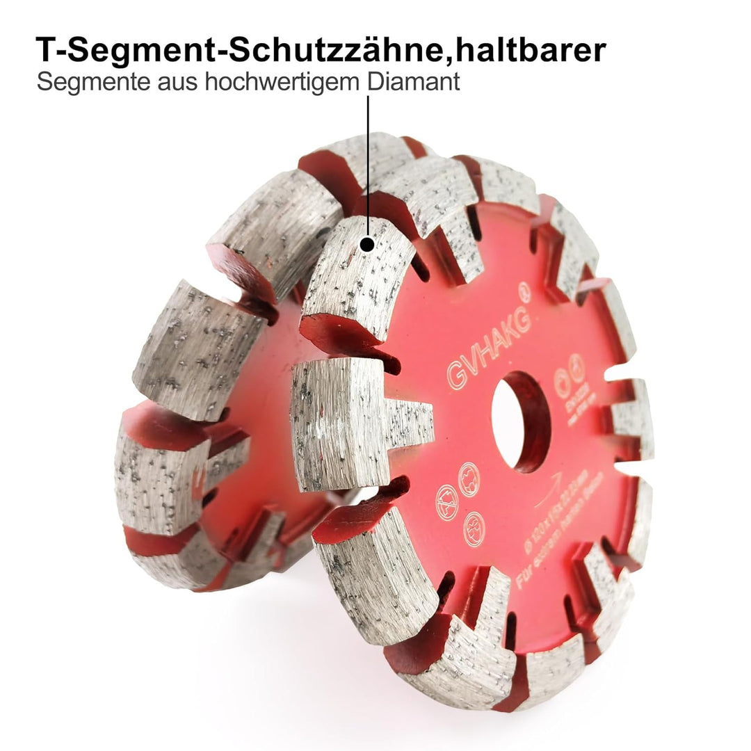 GVHAKG Tuck Point Diamant Fräser,V-Segment extrem scharf für sehr harten Estrich,sehr harte Betonböd