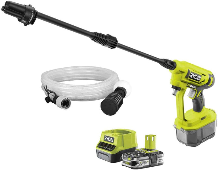 RYOBI 18 V ONE+ Akku-Mitteldruckreiniger RY18PW22A-125 (Reinigen von Fahrzeugen/Oberflächen, max. Dr