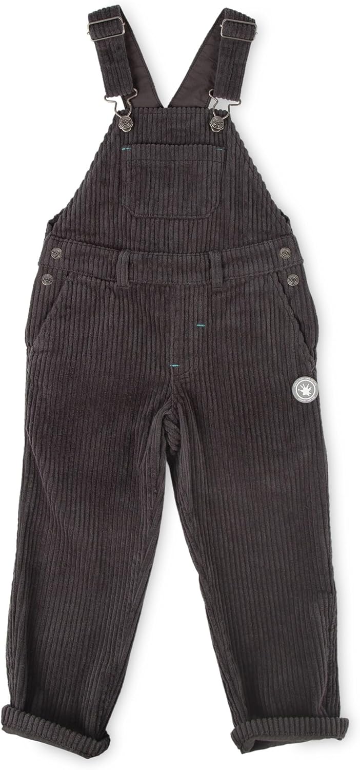 Sigikid Jungen Mini Cord-Latzhose Polar Expedition Kordhose 128 Grau, 128 Grau