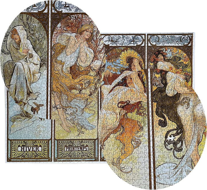 TINYOUTH 2000 Teile Puzzle für Erwachsene, 《Vier Jahreszeiten》 Museum Kollektion Puzzle, 70x100CM 2m