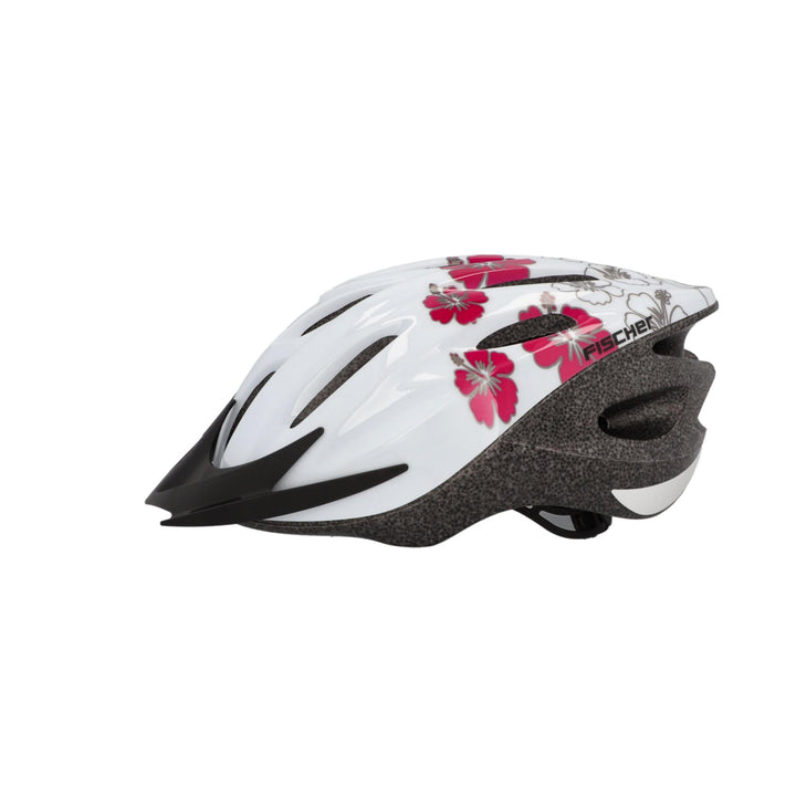 Fischer Erwachsene Fahrradhelm, Radhelm, Cityhelm, Weiss rosa S/M Single, S/M Single