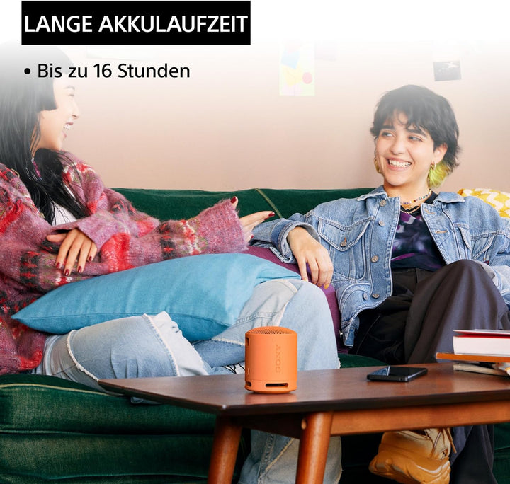 Sony SRS-XB100 - Kabelloser Bluetooth-Lautsprecher, tragbar, leicht, kompakt, Outdoor, Reise-Lautspr