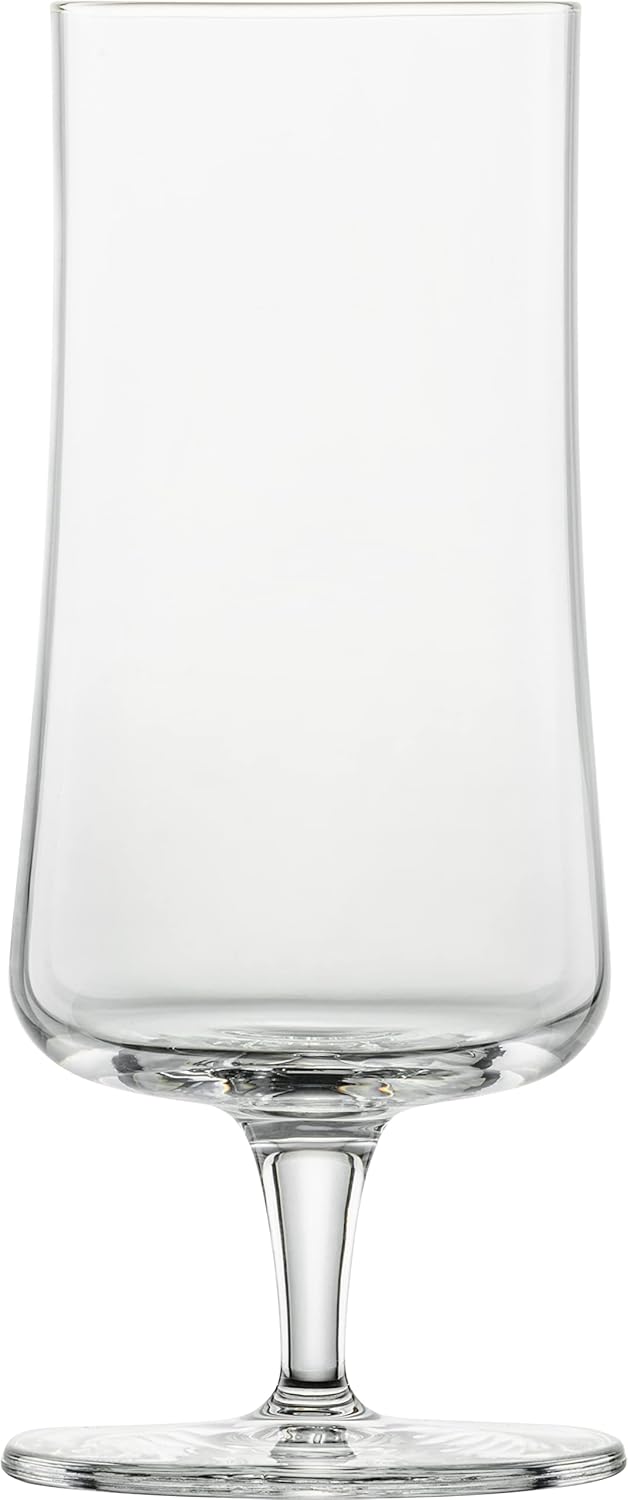 SCHOTT ZWIESEL Pilsglas Beer Basic 0,3 l (4er-Set), klassische Biertulpe mit Moussierpunkt, spülmasc