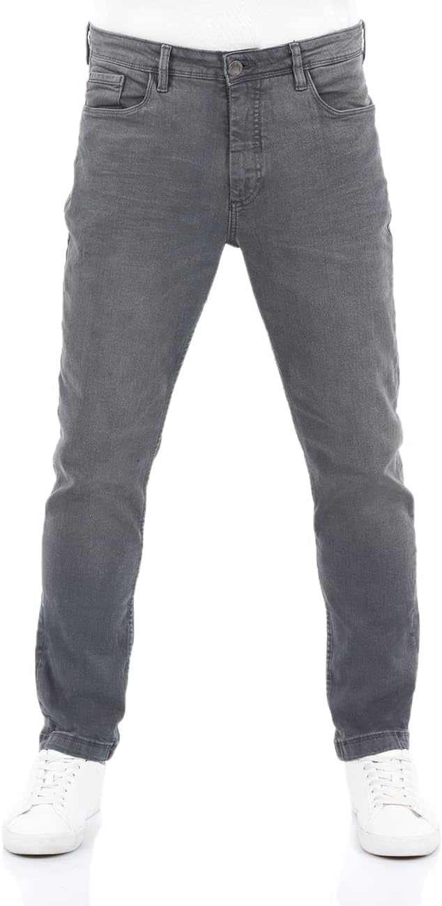 riverso Herren Jeans Hose RIVChris Straight Fit Jeanshose Baumwolle Denim Stretch Schwarz Blau Grau