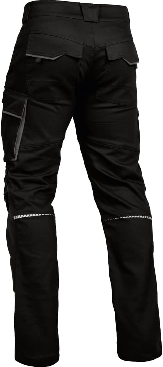 Leib Wächter Flex-Line Workwear Bundhose Arbeitshose mit Spandex (schwarz/grau, 102)