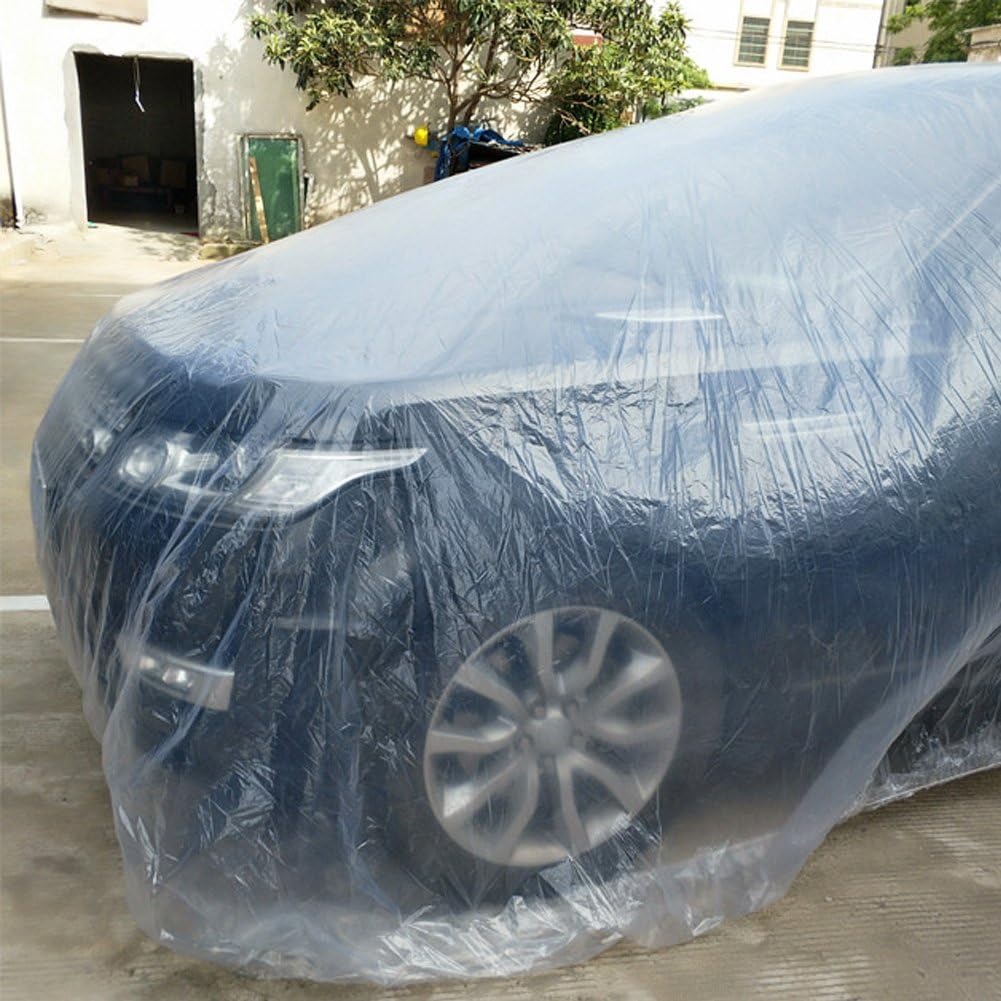 KIMISS Car Cover Outdoor Wasserdichter Staub Regen Schnee beständiger Schutz vorübergehender Wegwerf