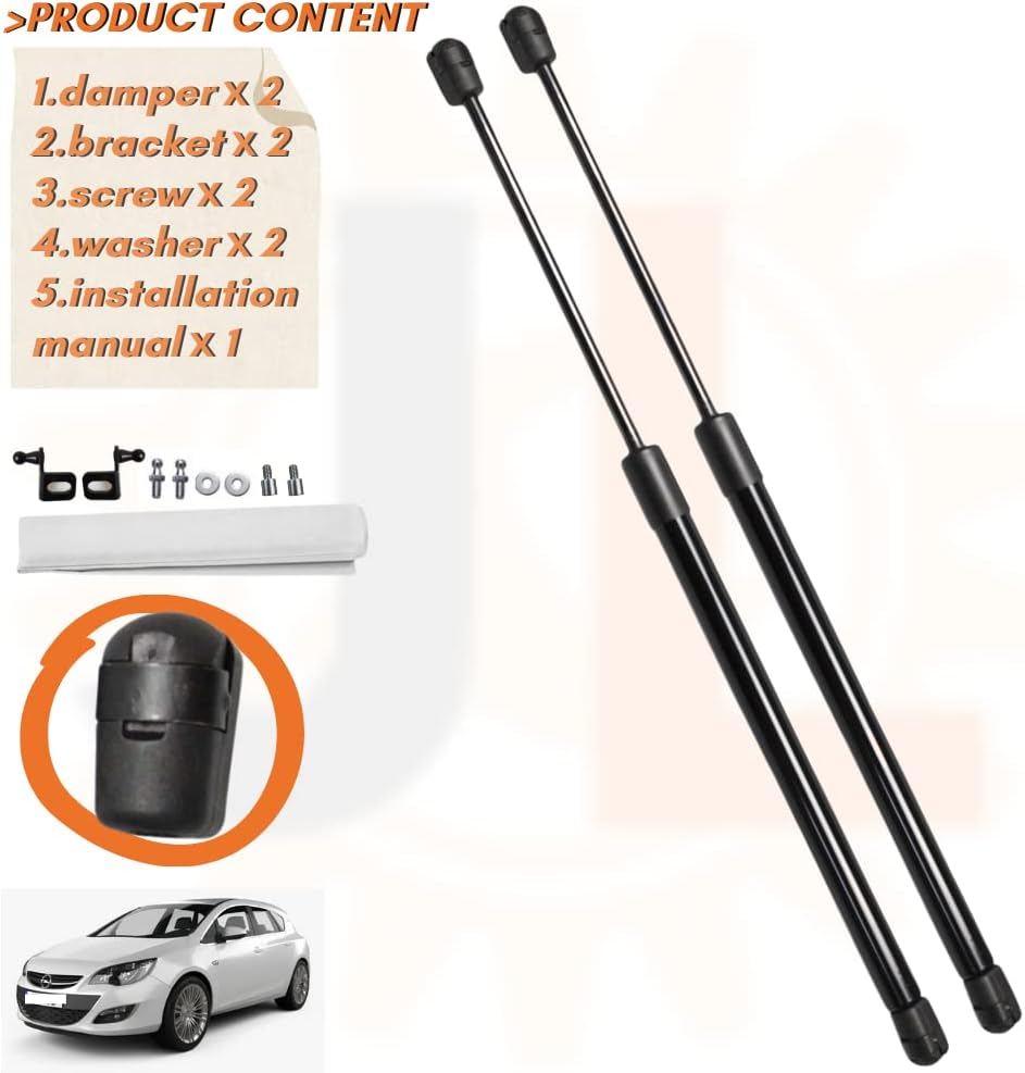 JINGLINGKJ für Astra J MK6 2009-2014 Motorhaube vorne Haubenstreben modifizieren Gasdruckfedern Gasf