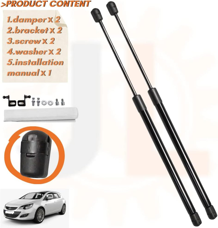 JINGLINGKJ für Astra J MK6 2009-2014 Motorhaube vorne Haubenstreben modifizieren Gasdruckfedern Gasf
