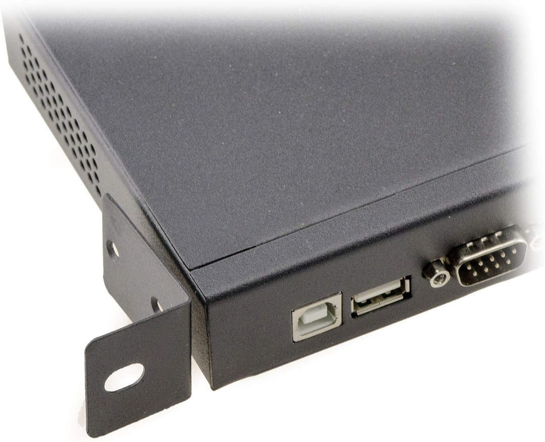 KALEA-INFORMATIQUE Industrieller USB zu 8 Ports COM RS232 DB9 Konverter mit Rackmount Metallgehäuse.