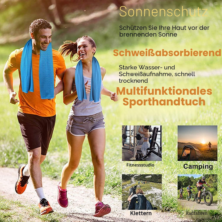 SZELAM Kühlendes Handtuch,EIS-Handtuch,Atmungsaktives,kühles Handtuch,Mikrofaser-Handtuch für Yoga,