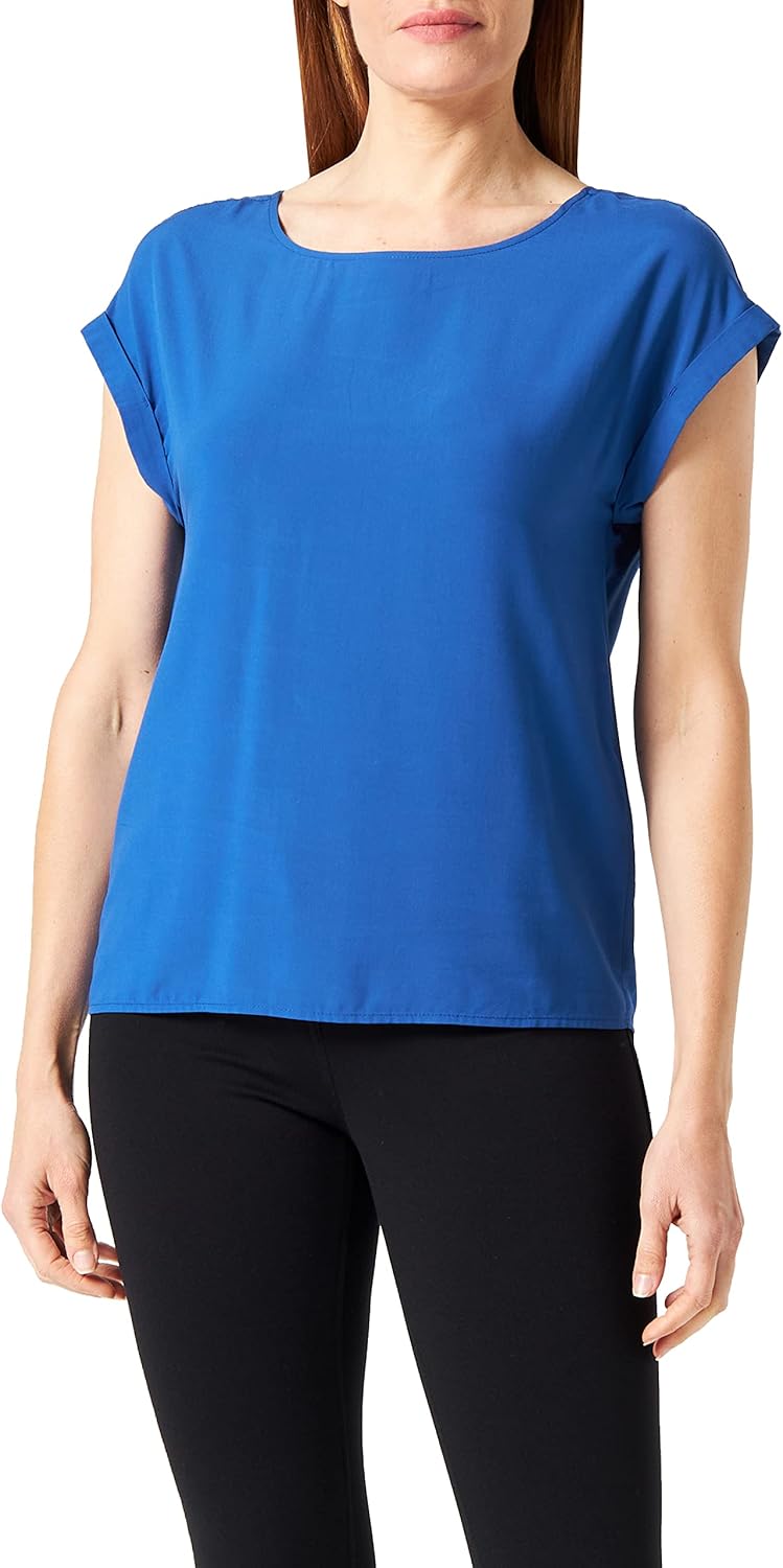 s.Oliver Damen Blusen Top 42 Blau 5602, 42 Blau 5602