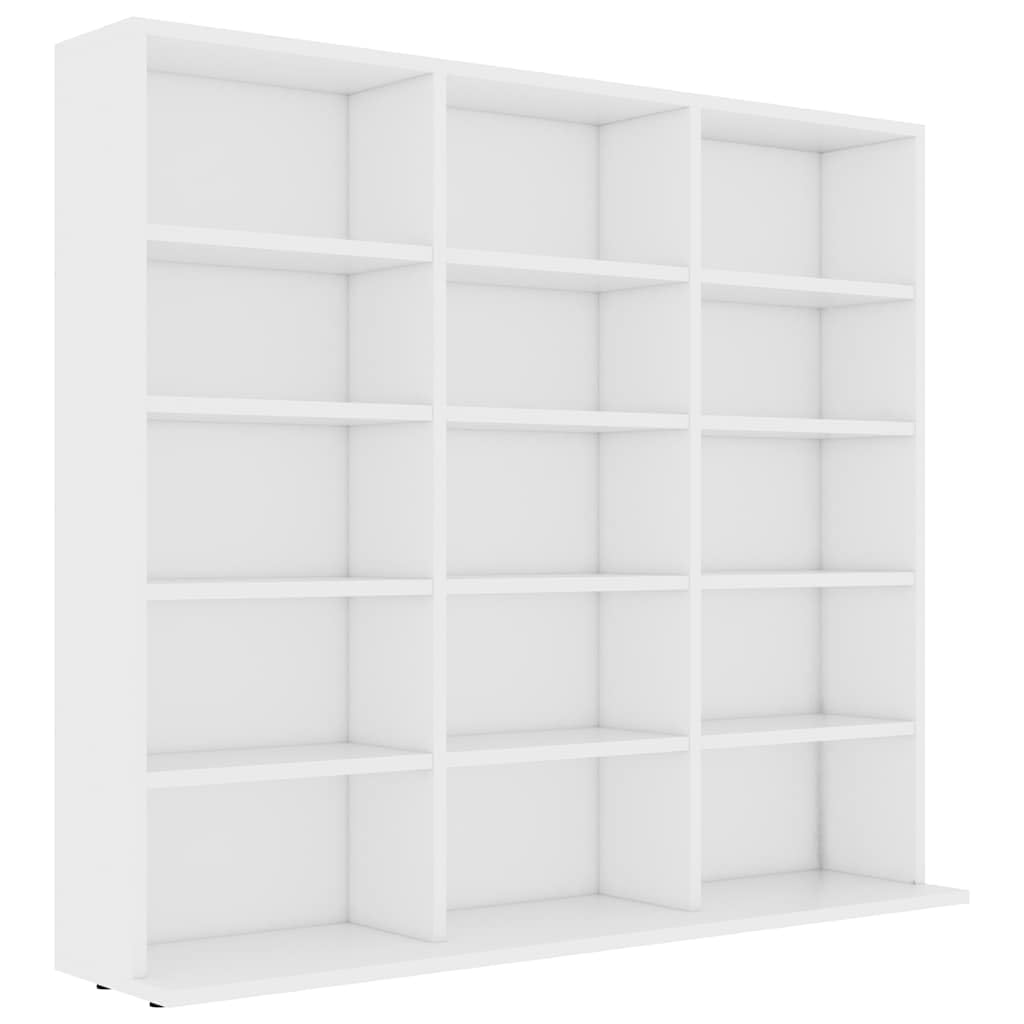 vidaXL CD Regal mit 15 Fächern DVD Bluray Medienregal Medienschrank Aufbewahrung Standregal Regalwan