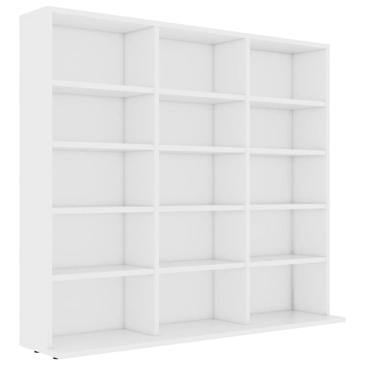 vidaXL CD Regal mit 15 Fächern DVD Bluray Medienregal Medienschrank Aufbewahrung Standregal Regalwan