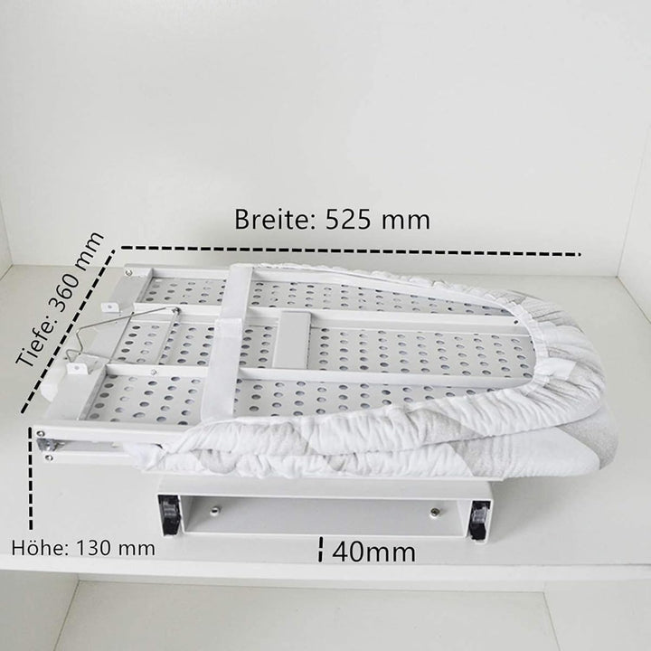 uyoyous Ausziehbares Bügelbrett Faltbares Bügelbrett Drehbar Klappbar Bügelbretter für Schublade Gar