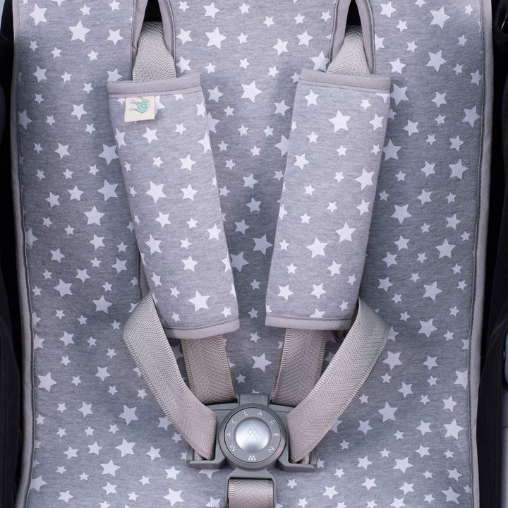 JYOKO KIDS Sitzauflage Universal für Kinderwagen + Gurtpolster Hergestellt aus Baumwollstoff + Schau