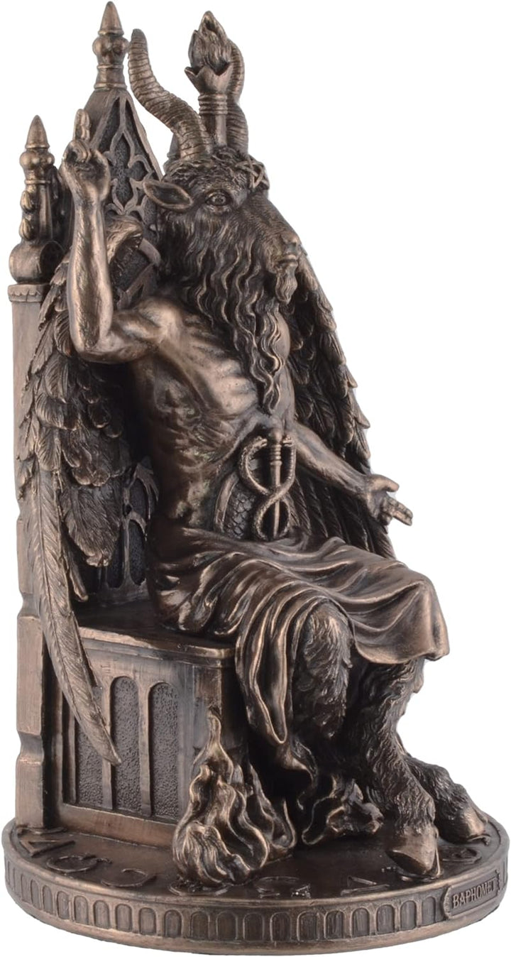 VOGLER Joh. Vogler GmbH Baphomet Gottheit auf Thron - bronziert by Veronese