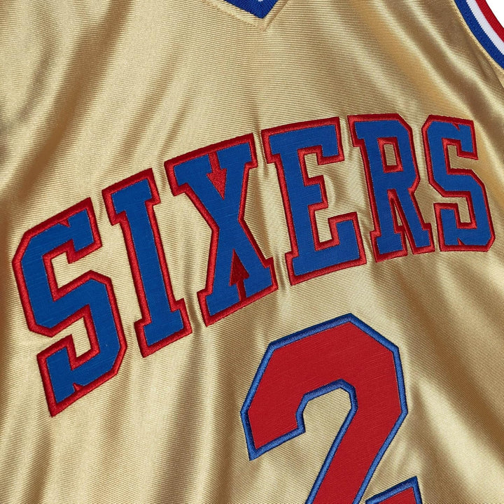 Mitchell & Ness NBA 75th Anniversary Swingman Jersey - Gold S Philadelphia 76ers - Malone, S Philade
