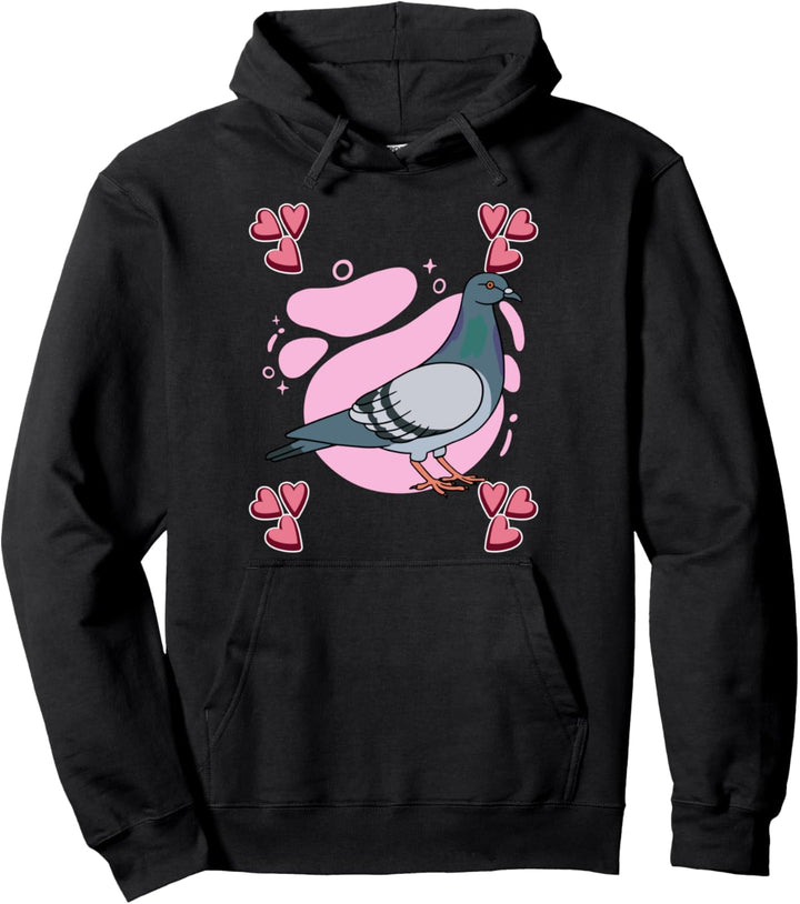 Damen Taube Zeichnung Mädchen Taube Pullover Hoodie