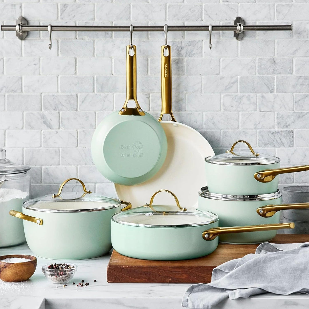 GreenPan Kochgeschirr-Set, 6-teilig, antihaftbeschichtet, Aluminium für umfassendes Kochen, Induktio