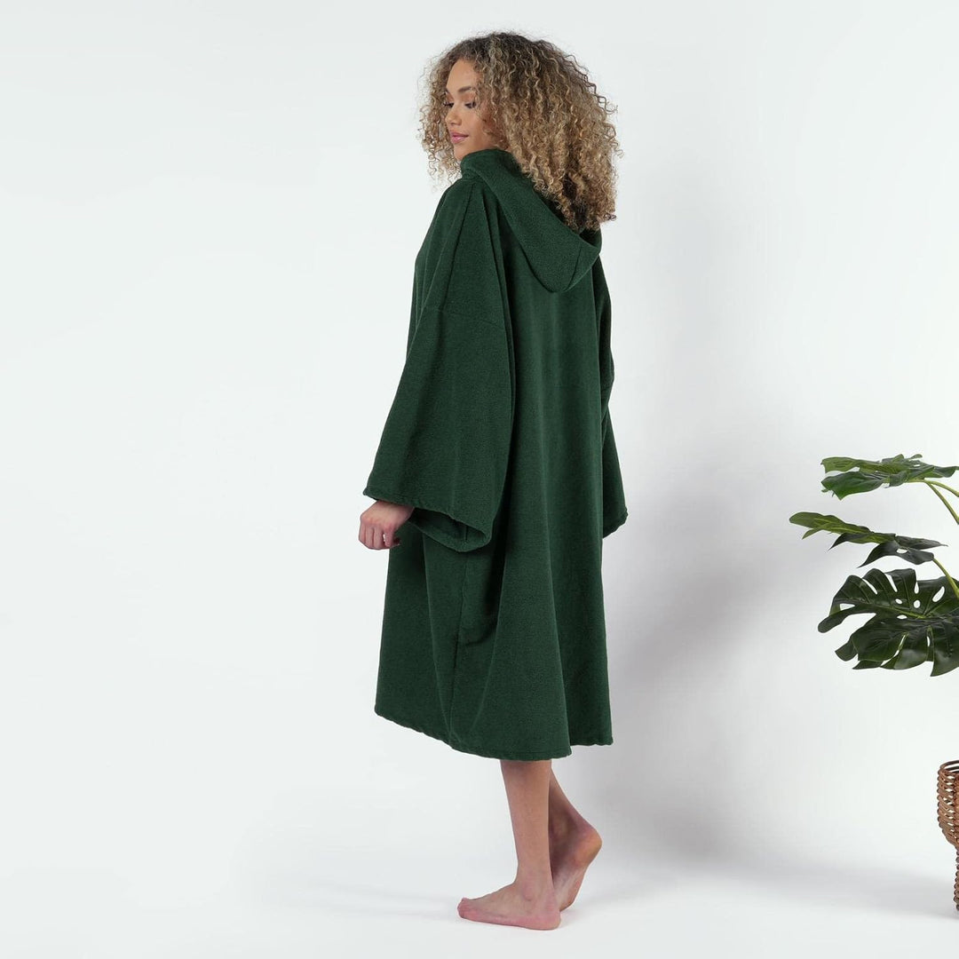 Brentfords Handtuch Poncho Erwachsene Kapuze Gross Bad Schwimmen Surf Strand Absorbent Microfiber Ch