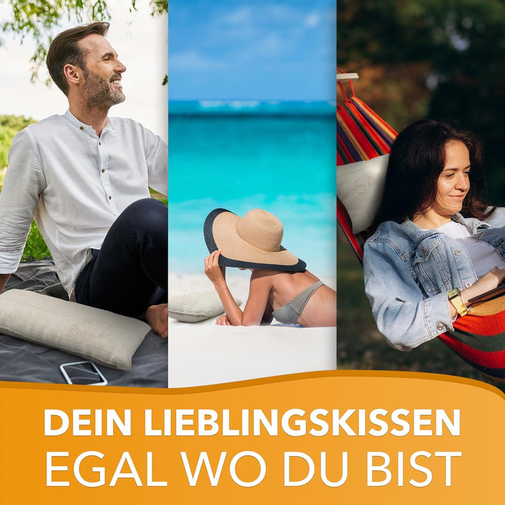 sositex | 1 Premium Saunakissen Lieblingskissen Reisekissen | Design: SAUNIA | Masse: 50 x 25 cm, Le