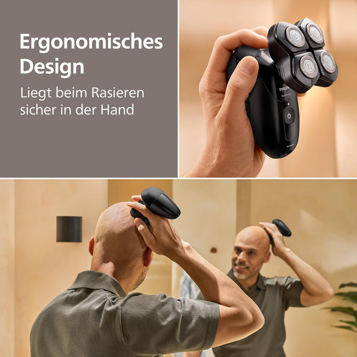 Philips Head Shaver Pro Series 5000 – Glatzenrasierer für Männer und Frauen, flexibler 360°-Scherkop