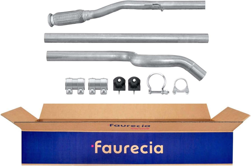 HELLA 8LA 366 002-781 Abgasrohr - Easy2Fit® Kit - mitte - dreiteilig - Set mit Anbauteilen