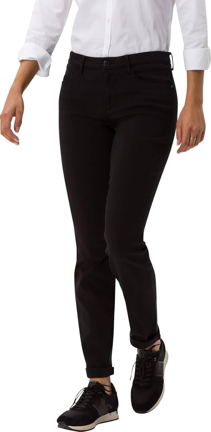 BRAX Damen Style Shakira in Innovativer Denimqualität Five-Pocket Jeans 26W / 30L Clean Black, 26W /