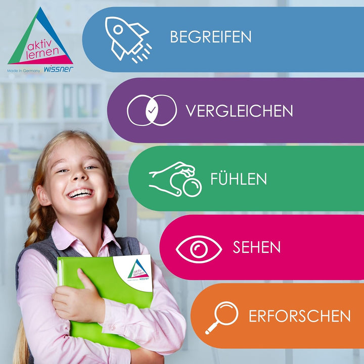WISSNER® RE-Wood Montessori Stapelzahlen (11 Stück) – Lernspielzeug 11 Teile, 11 Teile