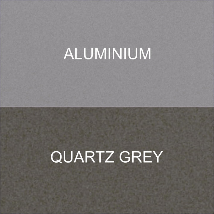 CALLEADESIGN Wanduhr Smile Aluminium und Quarz Grau Rund 30 cm Schlichtes und modernes Design Geräus