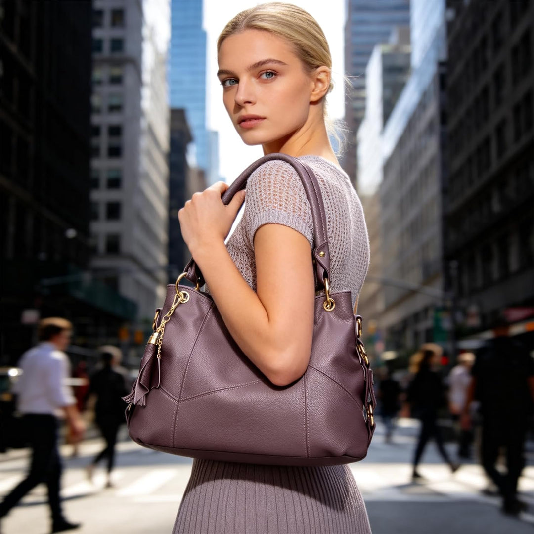 NICOLE &amp; DORIS Damen handtasche Umhängetasche mit grosser Kapazität Weiche Ledertasche shopper Neue