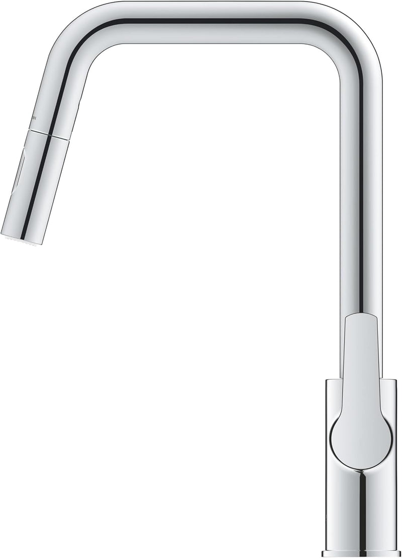 GROHE Start - Einhand-Spültischarmatur (hoher Auslauf, herausziehbare Dual Spülbrause, inkl. Tempera