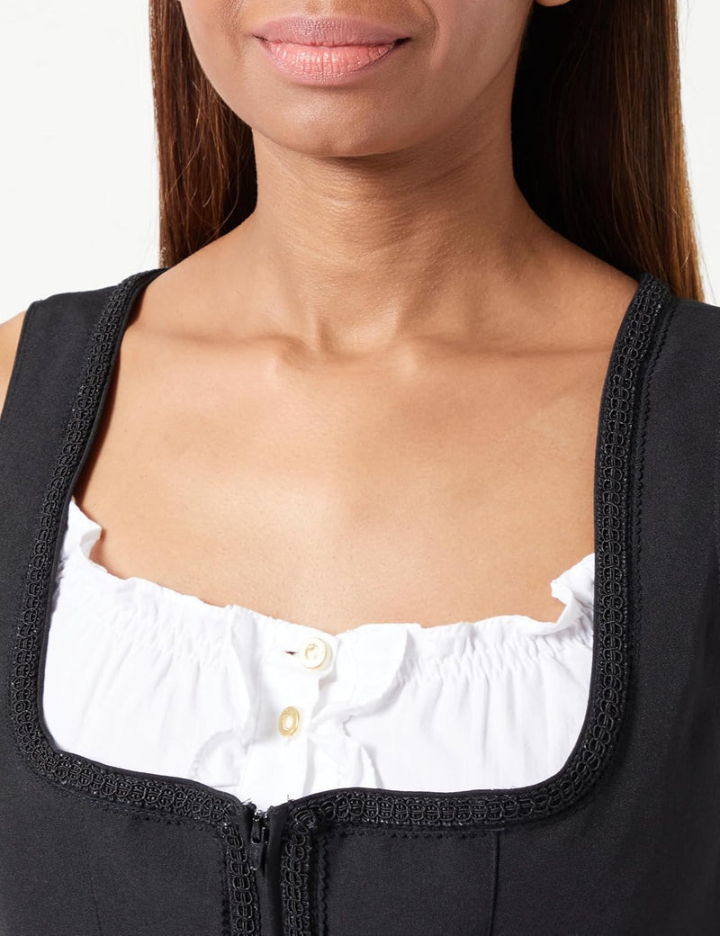 Stockerpoint Damen Dirndl Zita Kleid für besondere Anlässe schwarz, 54 36 Schwarz, 36 Schwarz