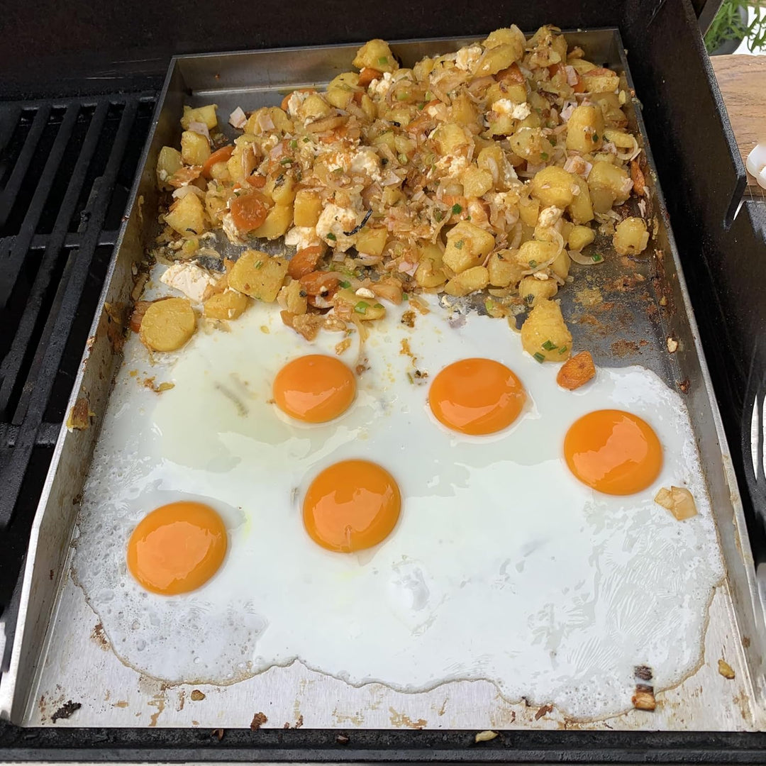 Edelstahl Grillplatte | Plancha 48x34cm - passend für Genesis II & Broil King Imperial/Regal | 4mm M