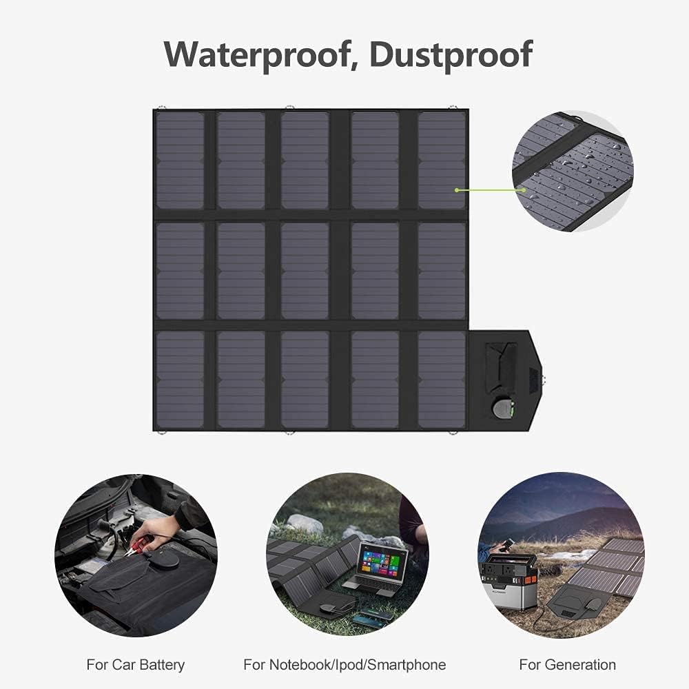 ALLPOWERS 100W Faltbares Solarpanel Tragbares Solarpanel Monokristalline Solarmodul Solarladegerät m