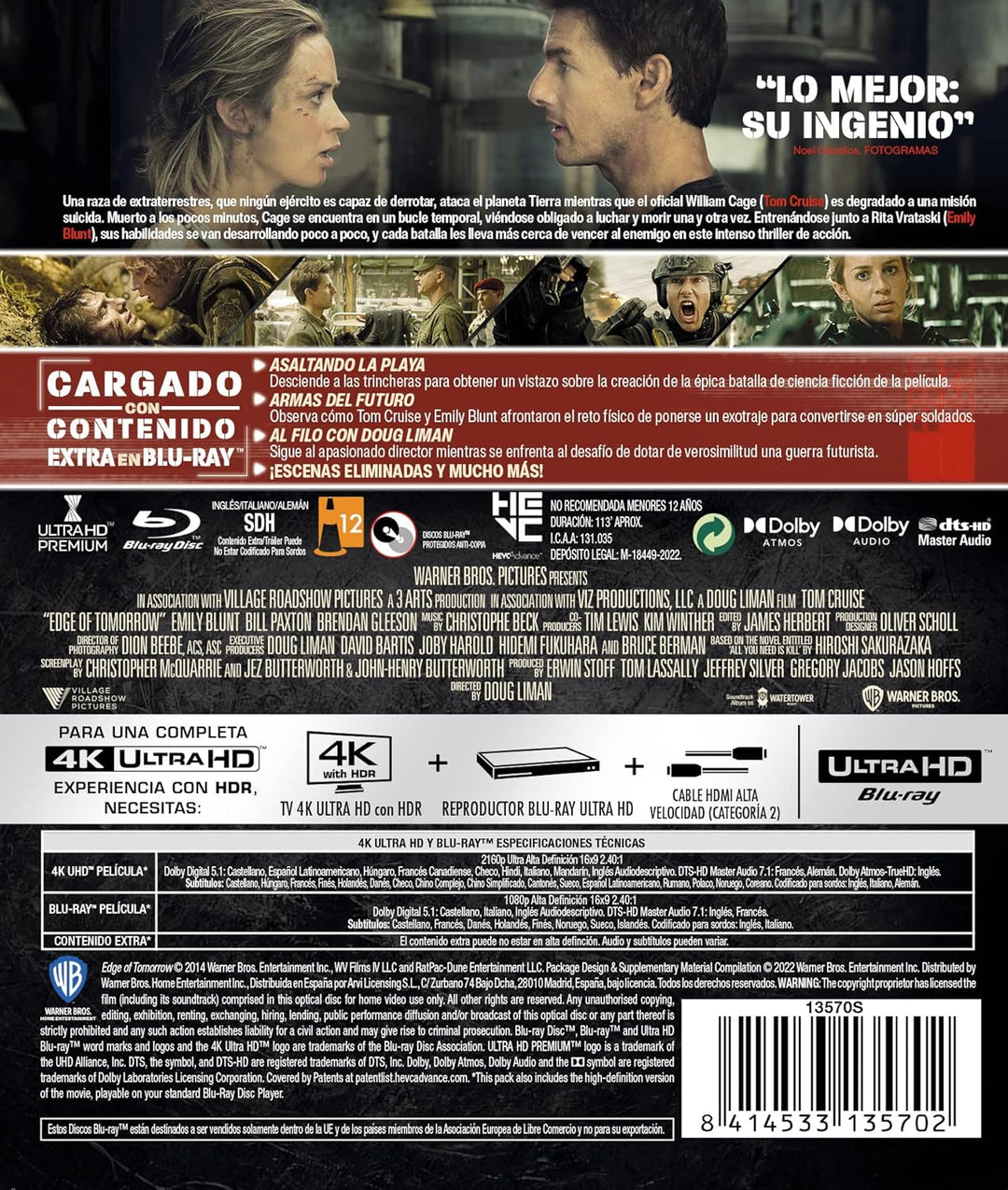 Al filo del mañana - (4K UHD + Blu-ray)
