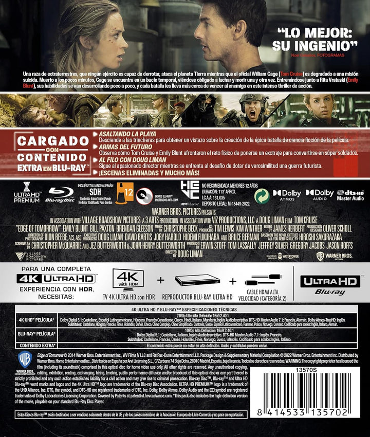 Al filo del mañana - (4K UHD + Blu-ray)