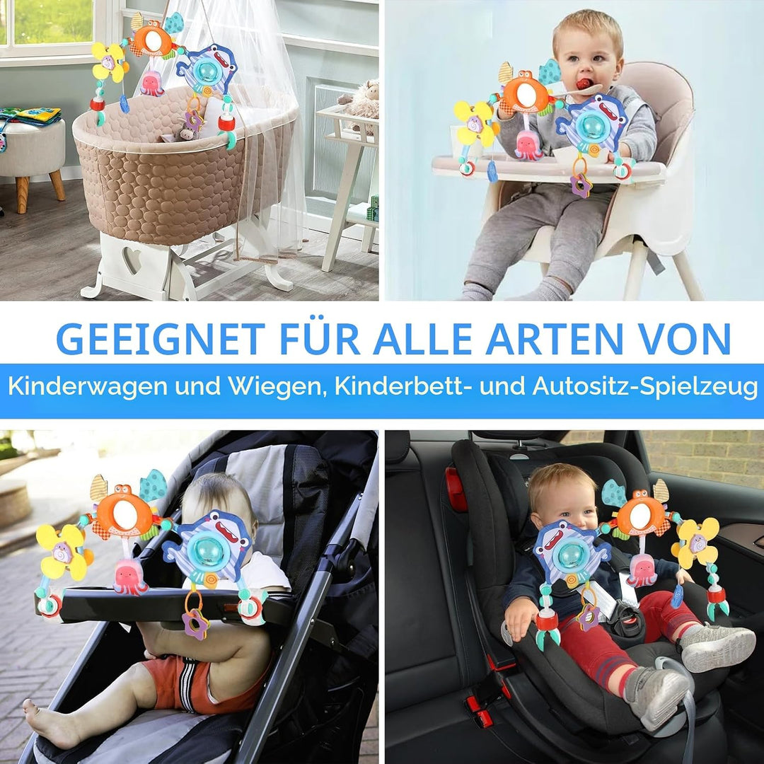 Gaethra Kinderwagen Spielzeug für Spielbogen Baby Motorikspielzeug, Babies Spielebogen für Babybett