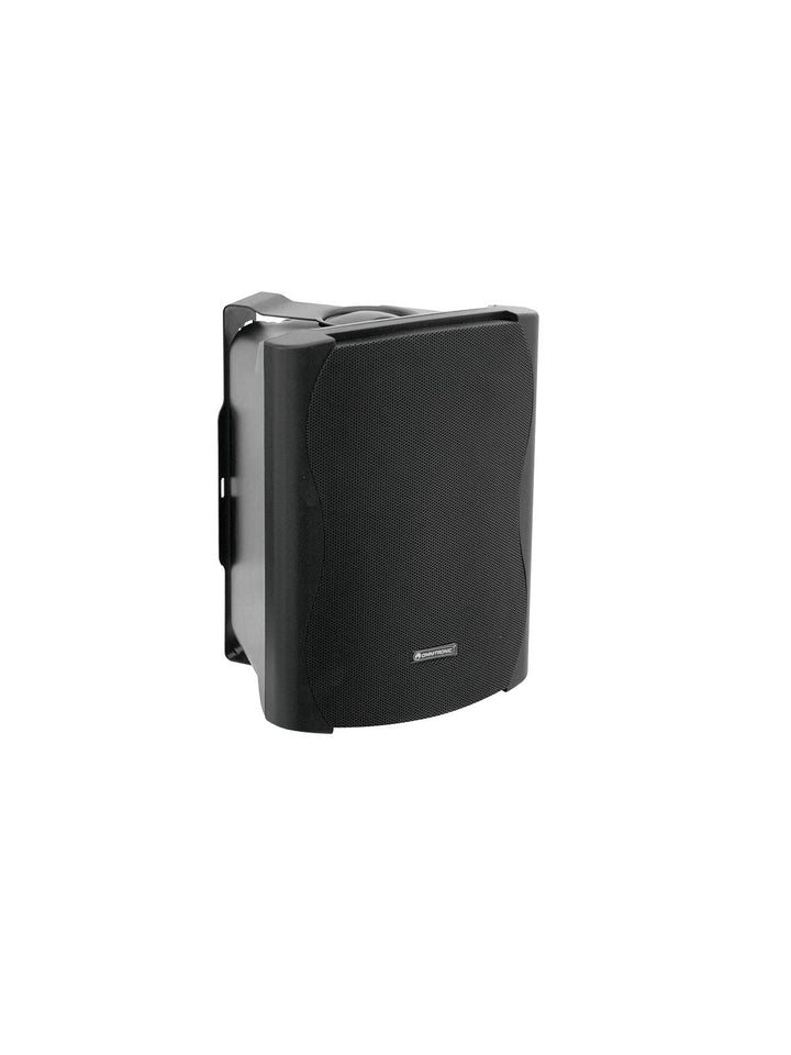 OMNITRONIC C-60 schwarz 2X | Passives 2-Wege-Lautsprecherpaar mit Halterung, 6,5"-Tieftönern und 50