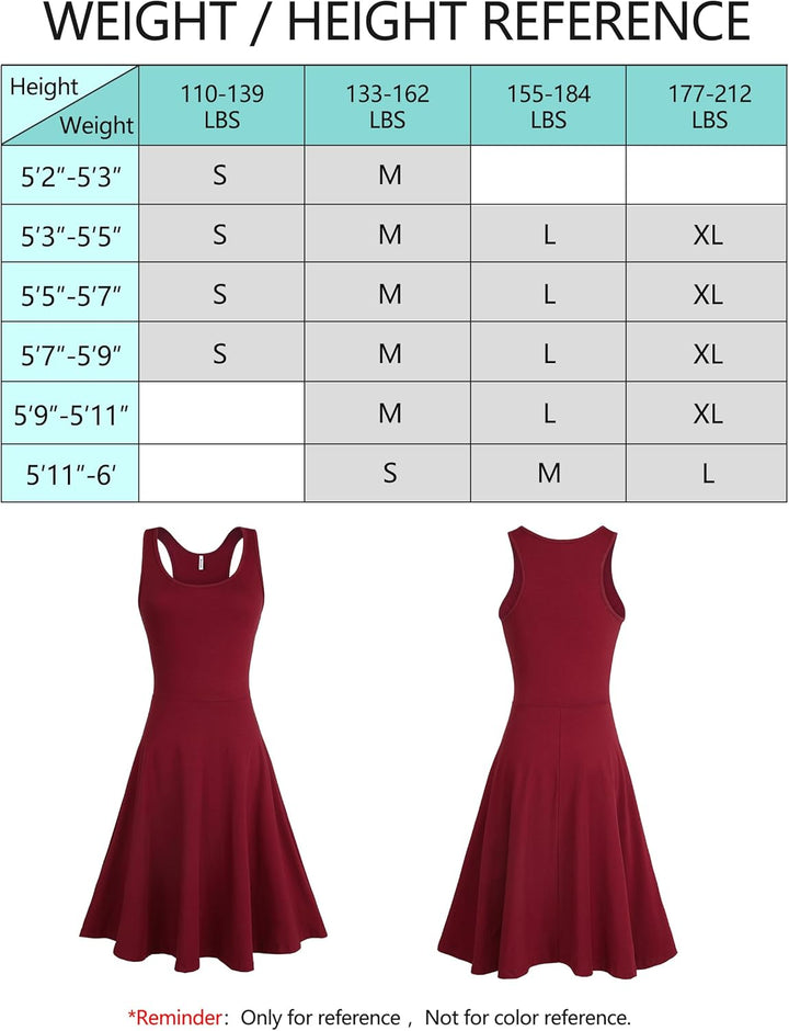 Missufe Damen Sommerkleid Minikleid Rockabilly Freizeitkleid Skaterkleid Kurzes Tank Kleider S Hellb
