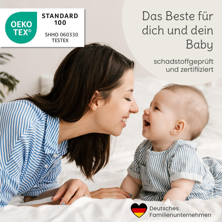 maxVitalis Schwangerschaftskissen in ergonomischer U Form, Stilkissen mit abnehmbarem und waschbarem