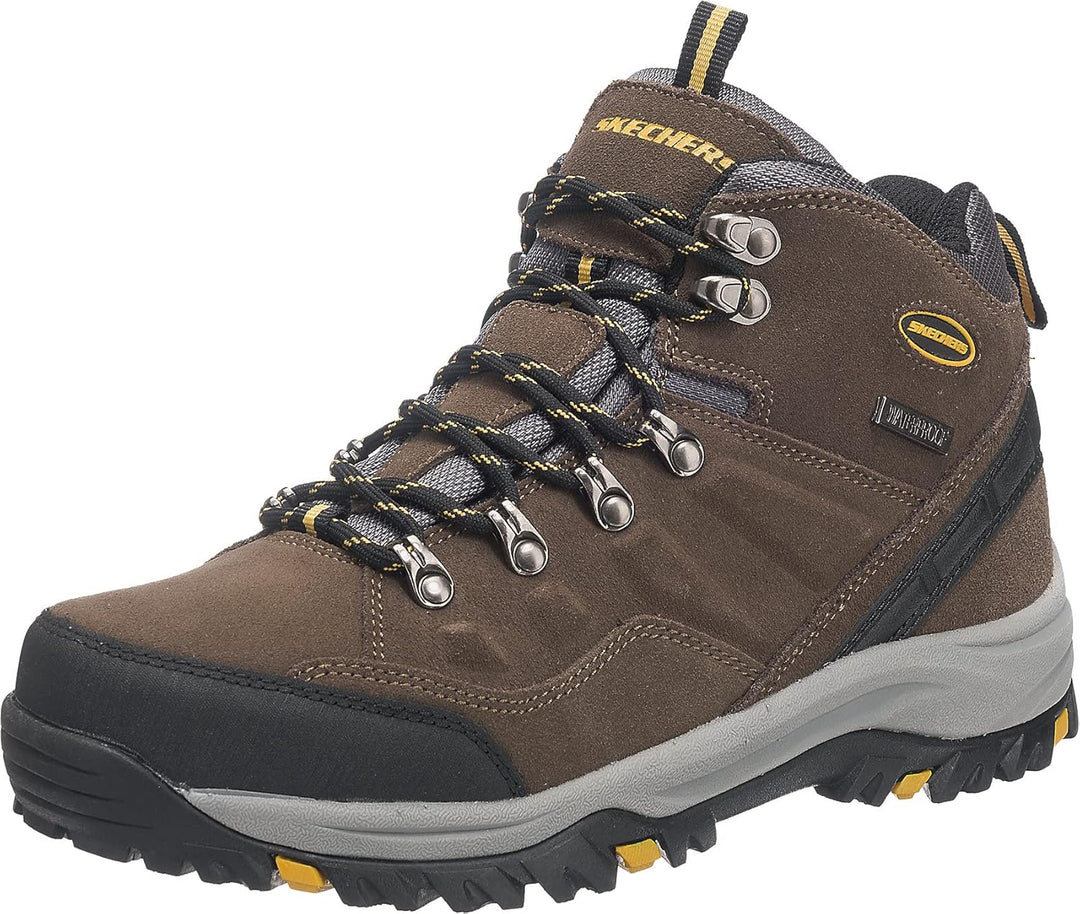 Skechers Herren Relment Pelmo64869 Stiefel 39 EU Khaki Suede, 39 EU Khaki Suede