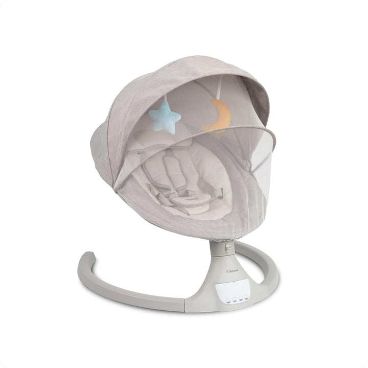 Svaie Babywippe elektrisch Babyschaukel bis 9 kg mit Fernbedienung Bluetooth 5 Schaukelstufen Batter