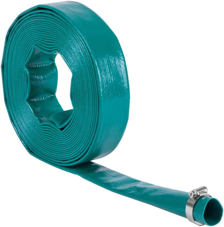 VONROC Flachschlauchset für Tauchpumpen - 10m x 38mm | Universal 10 m x 38 mm, 10 m x 38 mm