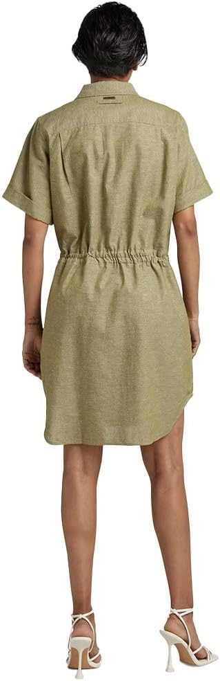 G-STAR Damen Millery Pockets Kleid Dresses, Mehrfarben (Avocado/Milk D22858-d123-d857)