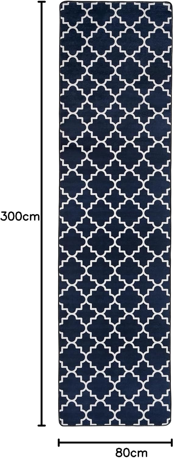 miqna Wohnzimmer Teppich Kurzflor Moderne geometrische rutschfeste Boden Flur Teppich Gel Läufer sch