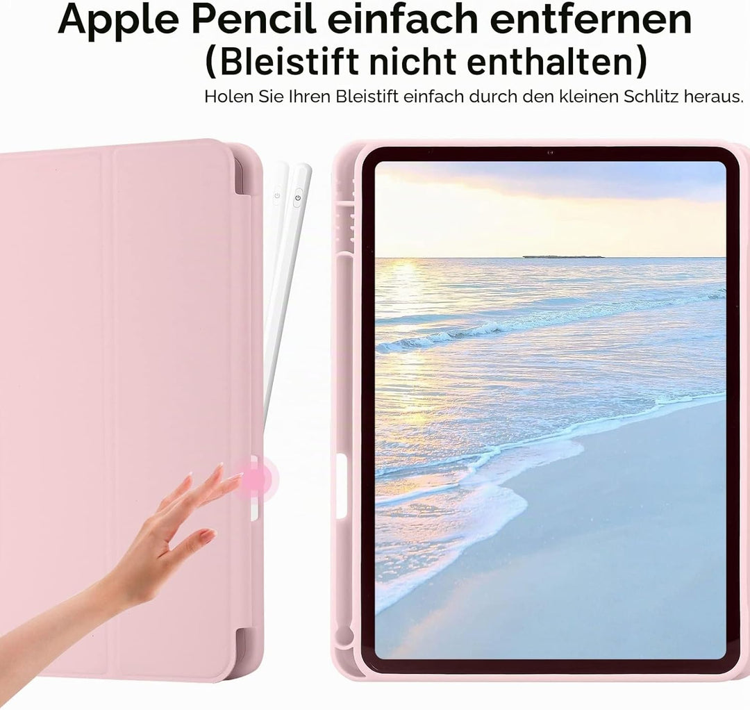 Hülle für iPad 11. Generation A16 2025 / iPad 10. Generation 2022 (10.9/11 Zoll) mit Stifthalter, Tr