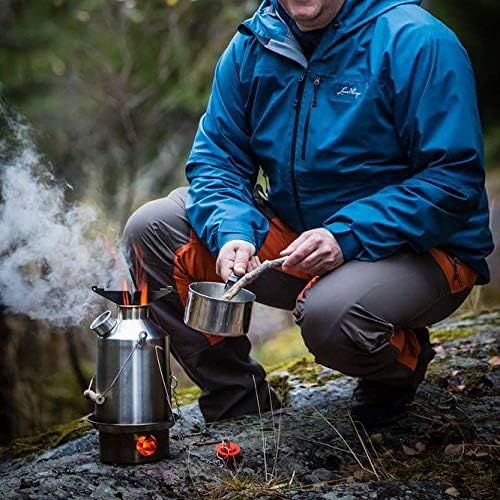 Kelly Kettle - Base Camp Wasserkocher aus aluminium - komplettes Camping & Ofen Set leichter Holzofe