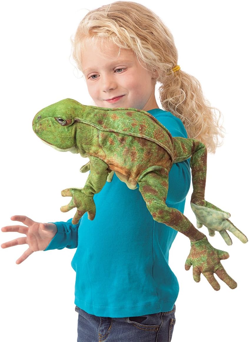 Folkmanis 3082 Hand Puppet Puppet Bouncing Frog