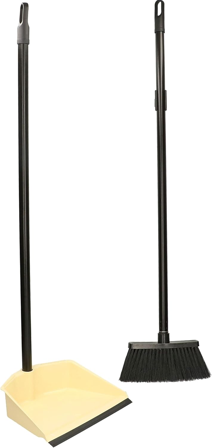 KOTARBAU® Kehrschaufel und Besen Set Aufrecht Kehrset Set mit Langem Stiel